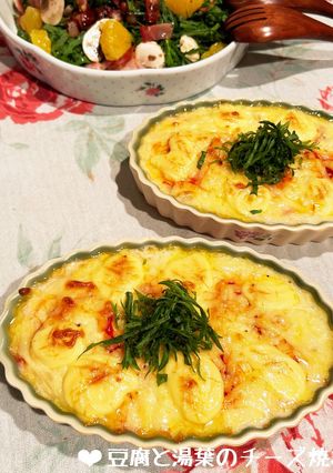 豆乳たっぷり♡豆腐と湯葉のチーズ焼き♪-レシピのメイン写真
