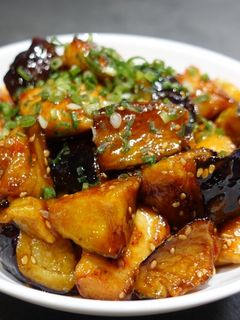鶏むね肉とナスの甘辛炒め-レシピのメイン写真
