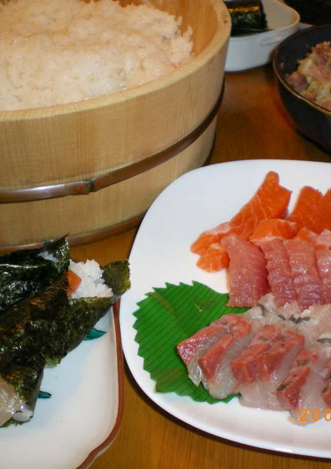 「やさしいお酢」の手巻き寿司-レシピのメイン写真