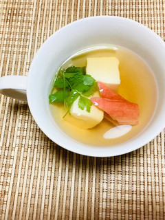 玉子豆腐のお吸い物-レシピのメイン写真