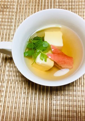 玉子豆腐のお吸い物-レシピのメイン写真