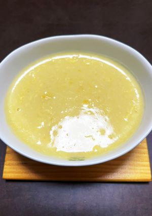 缶で計量　簡単コーンスープ-レシピのメイン写真