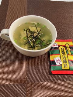 永谷園のお茶漬けで1分卵スープ-レシピのメイン写真