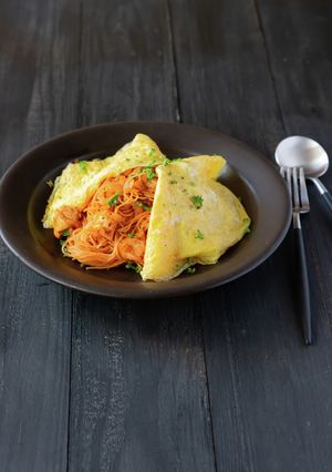 トマトジュースで簡単オムライス風ビーフン-レシピのメイン写真