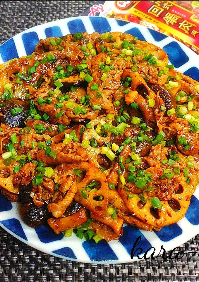 ご飯が進む!蓮根と豚肉の四川風味噌炒め-レシピのメイン写真
