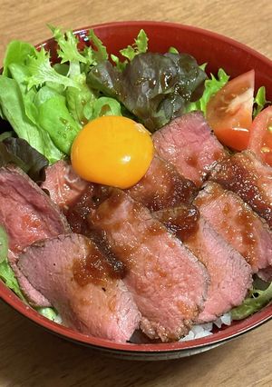 お家で簡単☆絶品ローストビーフ丼☆-レシピのメイン写真