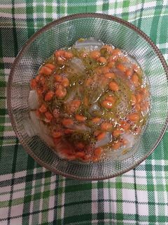 酢玉ねぎとめかぶと納豆和え物-レシピのメイン写真