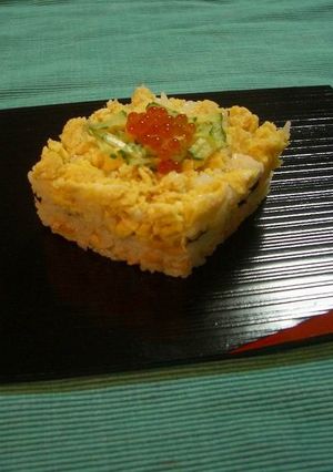 ひな祭り☆簡単ひし形寿司-レシピのメイン写真
