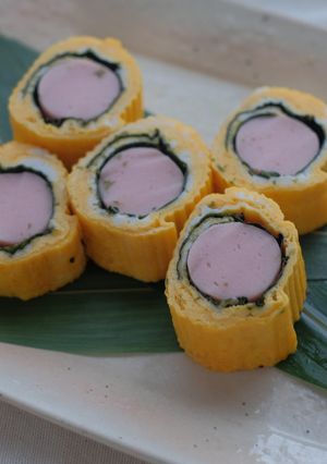 お魚ウインナーの卵焼き-レシピのメイン写真