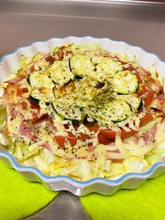 キャベツ☆トマト☆ズッキーニのマヨ焼き-レシピのメイン写真