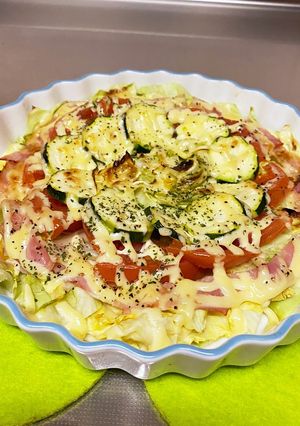 キャベツ☆トマト☆ズッキーニのマヨ焼き-レシピのメイン写真