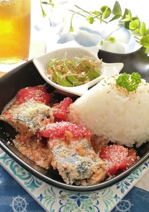 超絶簡単♪鯖缶とトマト缶のガーリック煮-レシピのメイン写真