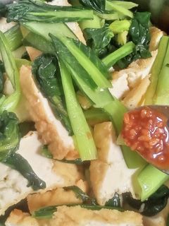 "発酵"小松菜と厚揚げの炒め物-レシピのメイン写真