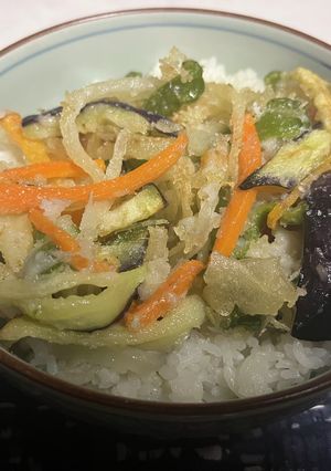 米粉かき揚げ天丼-レシピのメイン写真