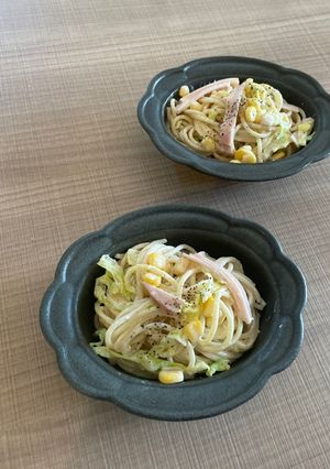 牛乳で固まらない 春キャベツのスパサラ-レシピのメイン写真