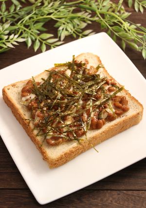簡単！納豆トースト(納豆パン)-レシピのメイン写真