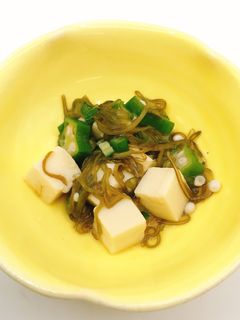 【病院】豆腐めかぶあえ【給食】-レシピのメイン写真
