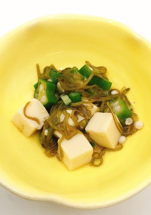 【病院】豆腐めかぶあえ【給食】-レシピのメイン写真