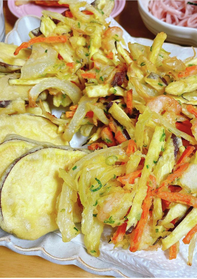 米粉活用　さつまいものかき揚げ-レシピのメイン写真
