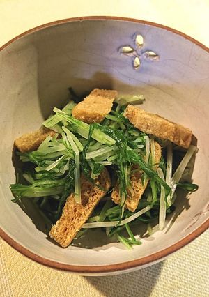 【野菜ソムリエ】京みず菜の辛子和え-レシピのメイン写真