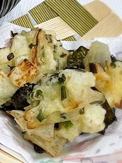 米粉天ぷら♪長芋と新玉ねぎ-レシピのメイン写真