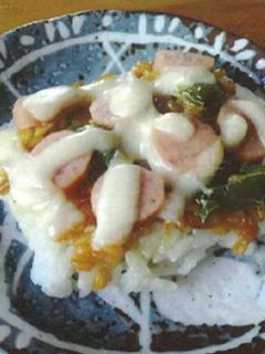 もちもちご飯ピッツア-レシピのメイン写真