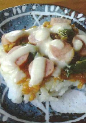もちもちご飯ピッツア-レシピのメイン写真