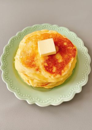 米粉で!豆腐のもちもちホットケーキ-レシピのメイン写真