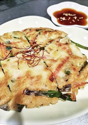 野菜とちくわの米粉チヂミ-レシピのメイン写真