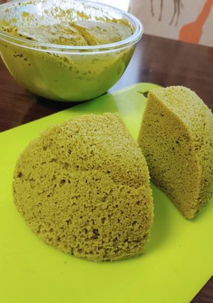 米粉のフワフワ抹茶蒸しパン-レシピのメイン写真