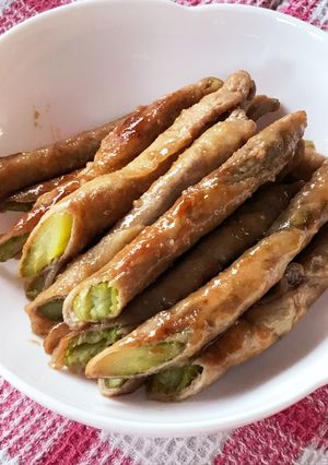 アスパラの肉巻き#米粉活用-レシピのメイン写真