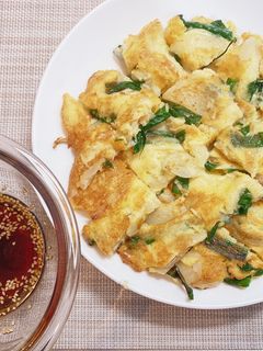 混ぜて焼くだけ簡単お豆腐チヂミ-レシピのメイン写真