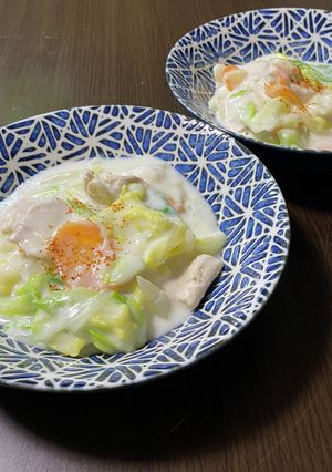 春キャベツと鶏肉の和風シチュー-レシピのメイン写真