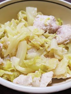 キャベツと鶏むね肉の塩麹レモン蒸し-レシピのメイン写真