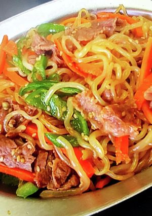 美味しくヘルシー牛肉コンニャクチャプチェ-レシピのメイン写真