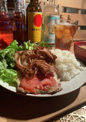 豚スラ！トマト大葉チーズ焼き✨-レシピのメイン写真