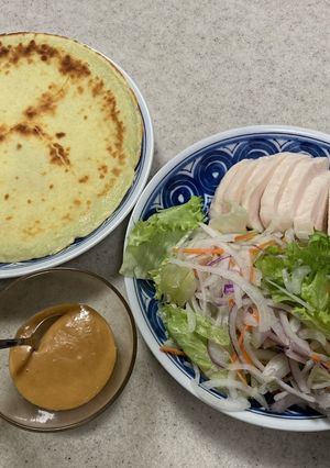ブランチに！手抜きピタパン風 #米粉活用-レシピのメイン写真