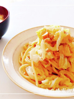ツナから作る絶品白菜ペペロンチーノ-レシピのメイン写真