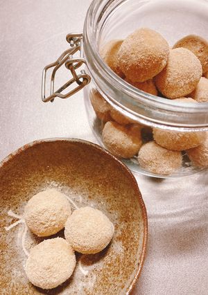 米粉と素焚糖のまぁるいクッキー-レシピのメイン写真