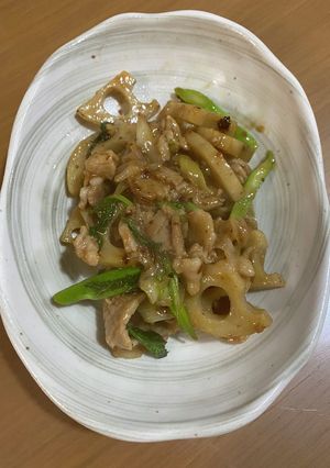 豚肉と蓮根の炒め物-レシピのメイン写真