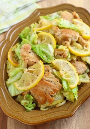 簡単♡鶏肉とキャベツのレモン醬油炒め-レシピのメイン写真