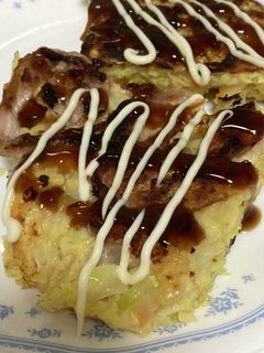 残り物の切干大根の煮物でお好み焼き-レシピのメイン写真