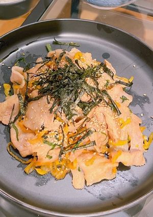 豚たくあん青葉炒め-レシピのメイン写真