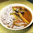 焼きナス減塩カレー+胚芽五穀米