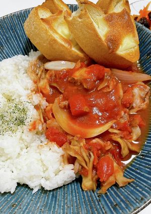ホールトマトでハヤシライス-レシピのメイン写真
