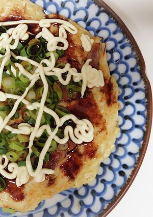 米粉でヘルシーふわふわお好み焼き-レシピのメイン写真