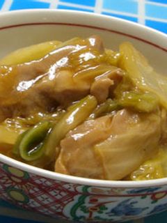 白菜と鶏肉の甘辛煮-レシピのメイン写真