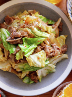 キャベツと牛肉のピリ辛オイスター炒め-レシピのメイン写真