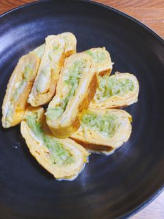 春キャベツとチーズの卵焼き-レシピのメイン写真