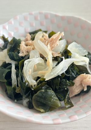 【常備菜】玉ねぎとわかめの和え物-レシピのメイン写真